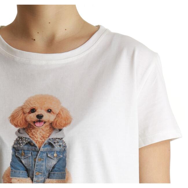 T-SHIRT STAMPA DOG VICOLO - Mad Fashion | img vers.650x/